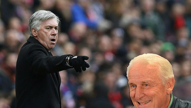 Ex-Bayern-Coach Trapattoni lobt die Verpflichtung von Carlo Ancelotti. Ex-Bayern-Coach Trapattoni lobt die Verpflichtung von Carlo Ancelotti.