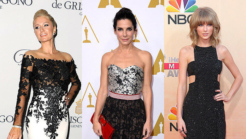 Paris Hilton (l.), Sandra Bullock (M.) und Taylor Swift (r.) hatten schon Probleme mit Stalkern Paris Hilton (l.), Sandra Bullock (M.) und Taylor Swift (r.) hatten schon Probleme mit Stalkern