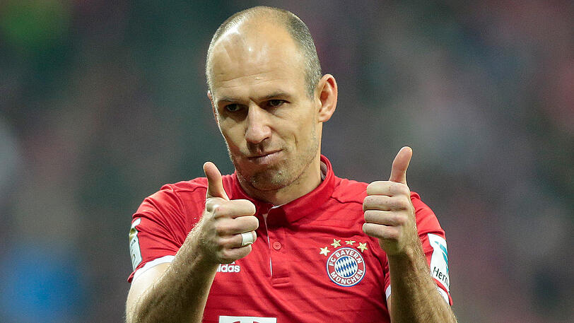 Platz 11: Arjen Robben - 2730 Spielminuten.