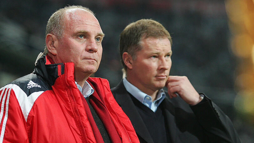 Kennen sich seit Ewigkeiten: Bayern-Präsident Uli Hoeneß und Augsburgs Manager Stefan Reuter (rechts). Kennen sich seit Ewigkeiten: Bayern-Präsident Uli Hoeneß und Augsburgs Manager Stefan Reuter (rechts).