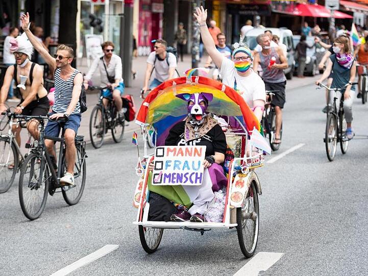 Laut Polizei verlief die Fahrraddemo ruhig.