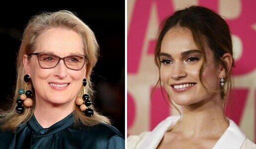 Wirklich ähnlich sehen sich die beiden nicht: Lily James (rechts) soll in der Fortsetzung von "Mamma Mia!" die junge Meryl Streep spielen.