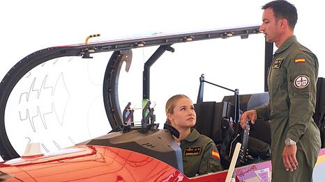 Prinzessin Leonor an ihrem ersten Tag in San Javier.