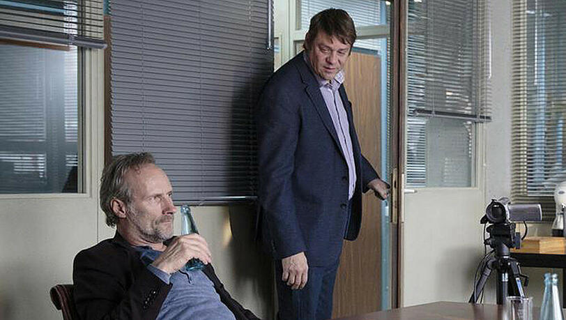 "Tatort": Kommissariatsleiter Henning Riefenstahl (r.) macht es Paul Brix (l.) und seiner neuen Kollegin nicht leicht "Tatort": Kommissariatsleiter Henning Riefenstahl (r.) macht es Paul Brix (l.) und seiner neuen Kollegin nicht leicht