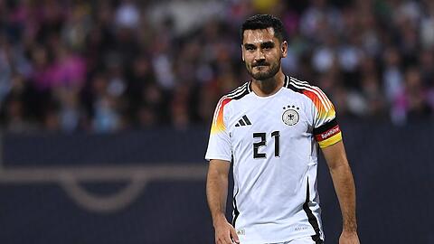 Erhöhte Bank-Gefahr: Kapitän Ilkay Gündogan könnte seinen Platz in der EM-Startelf von Bundestrainer Julian Nagelsmann noch verlieren.