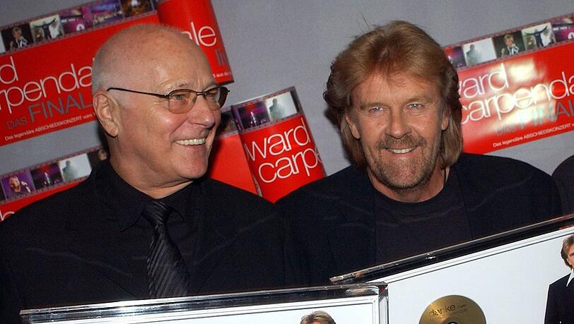 Dieter Weidenfeld mit Howard Carpendale (r.).