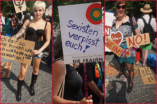 Beim Slutwalk wird in München und vielen anderen Städten gegen sexuelle Unterdrückung demonstriert: Hier die Bilder vom Sendlinger Tor.