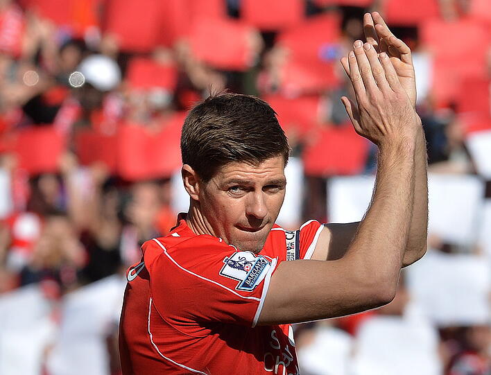Kehrt die Vereinslegende zurück? Zumindest mittrainieren möchte der ehemalige Liverpool-Spieler Steven Gerrard unter Trainer Jürgen Klopp.
