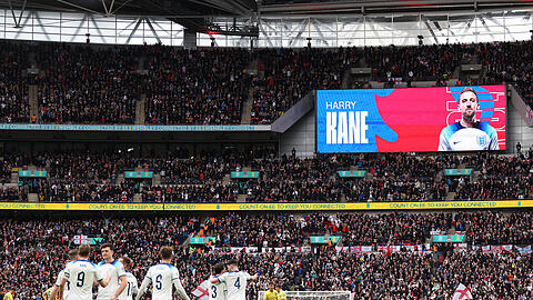 Im Londoner Wembleystadion trifft Harry Kane besonders gern. Hat er mit dem FC Bayern im Juni 2024 die Gelegenheit dazu?