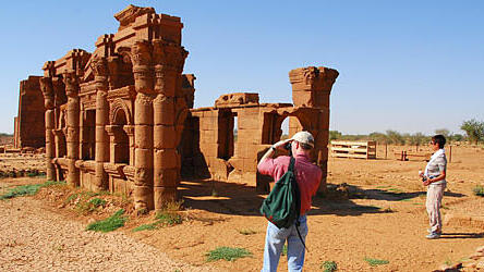 Naqa-Ruinen im Sudan, Foto: von Poser