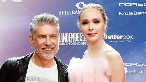 Theresia Fischer und Ehemann Thomas bei einer Filmpremiere 2020.