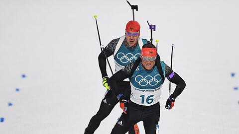 Erik Lesser (vorn) und Arnd Peiffer (hinten) werden das neue ARD-Experten-Duo.