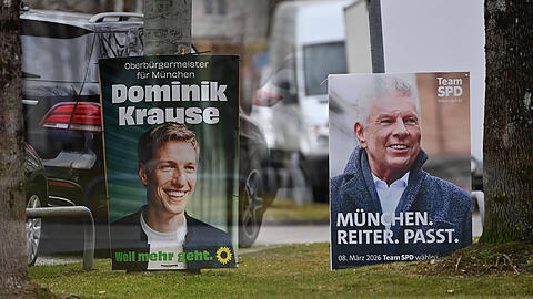 In M&uuml;nchen kommt es zu einer Stichwahl zwischen dem amtierenden Oberb&uuml;rgermeister Dieter Reiter (SPD, rechts) und dem Gr&uuml;nen-Kandidaten Dominik Krause.