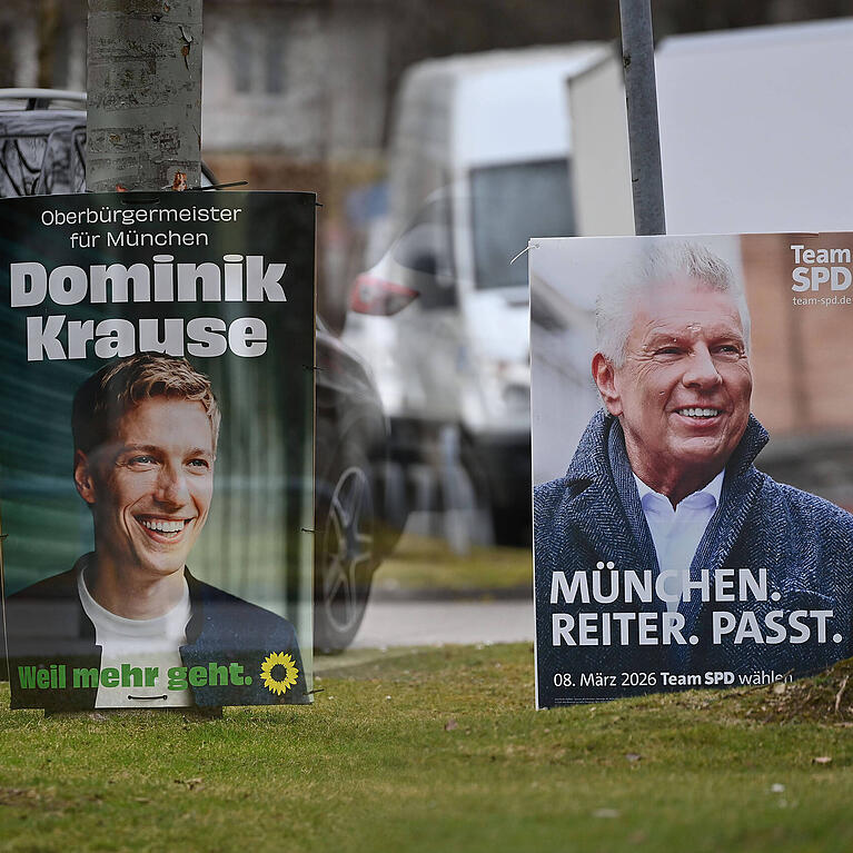 In M&uuml;nchen kommt es zu einer Stichwahl zwischen dem amtierenden Oberb&uuml;rgermeister Dieter Reiter (SPD, rechts) und dem Gr&uuml;nen-Kandidaten Dominik Krause.