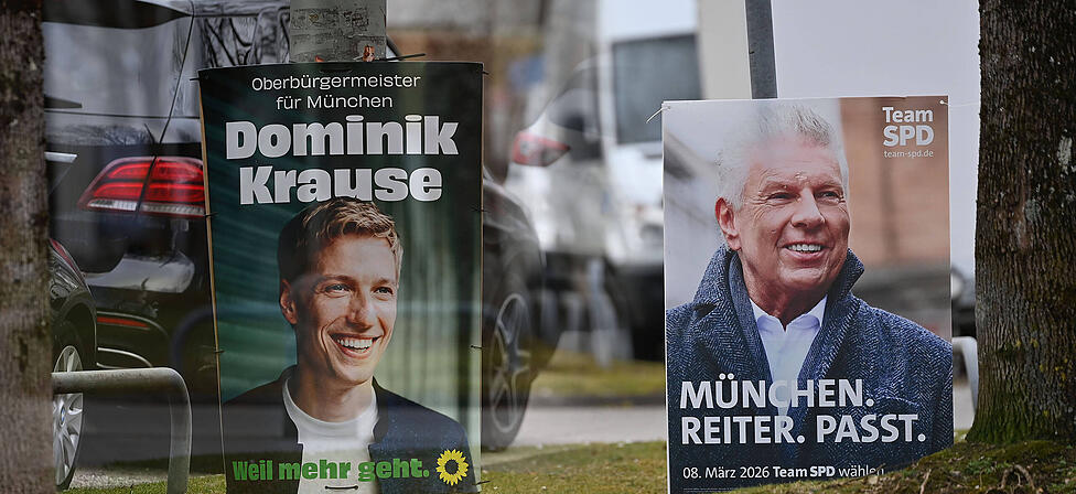 In M&uuml;nchen kommt es zu einer Stichwahl zwischen dem amtierenden Oberb&uuml;rgermeister Dieter Reiter (SPD, rechts) und dem Gr&uuml;nen-Kandidaten Dominik Krause.