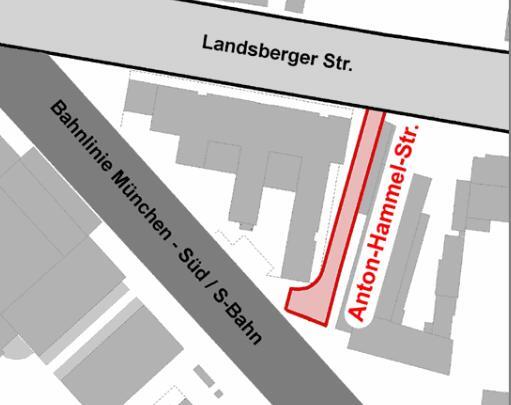 Hier verläuft die Anton-Hammel-Straße.