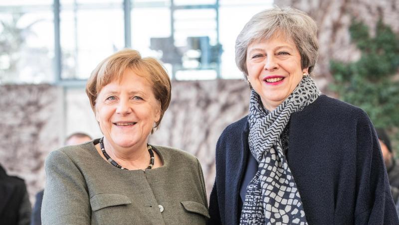 Bundeskanzlerin Angela Merkel (l., CDU) und Theresa May im Bundeskanzleramt. Foto: Michael Kappeler/Archivbild Bundeskanzlerin Angela Merkel (l., CDU) und Theresa May im Bundeskanzleramt. Foto: Michael Kappeler/Archivbild