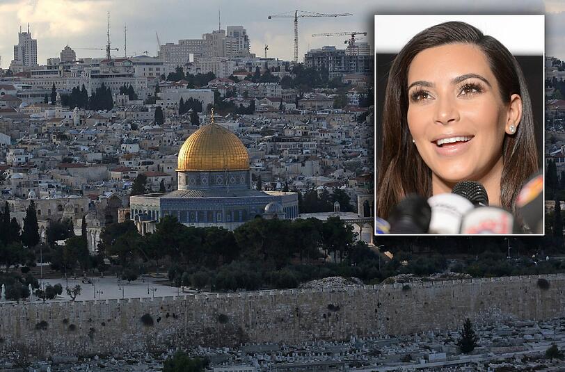 Kim Kardashian will mit ihrer Familie die heiligen Stätten in Jerusalem besichtigen