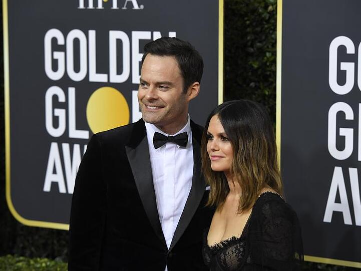 Bill Hader und Rachel Bilson gemeinsam bei den Golden Globe Awards.