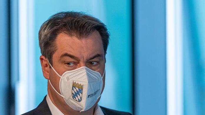 Markus Söder (CSU) bei einer Pressekonferenz.