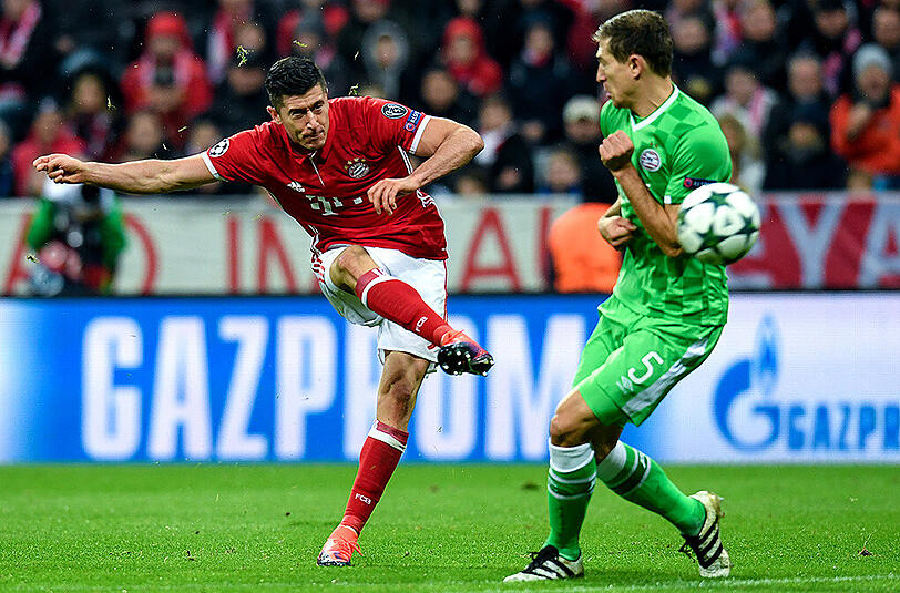 Sorgte für den Treffer zum 3:1: Robert Lewandowski (l.).