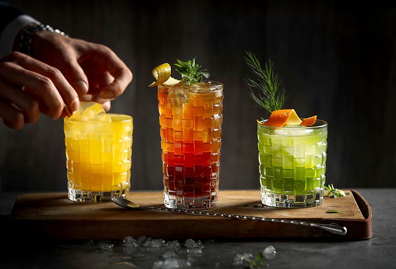 Außergewöhnliche Getränkekreationen gibt&rsquo;s für die alkoholfreie Begleitung.
