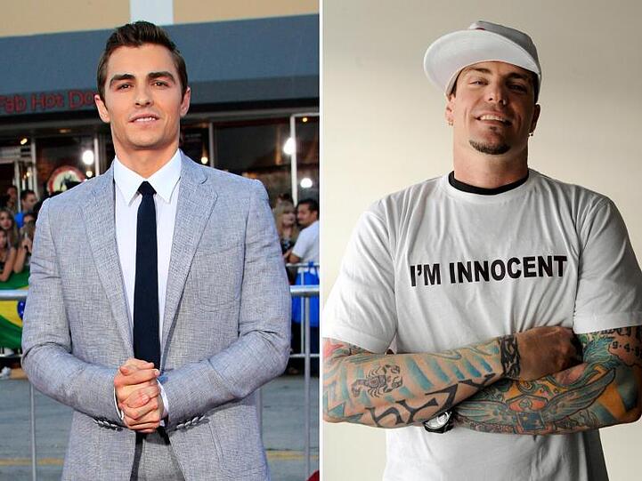 Dave Franco (l) taucht in die Welt von Vanilla Ice ein.