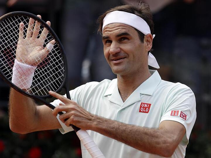 Kämpfte sich in Rom ins Viertelfinale: Roger Federer.