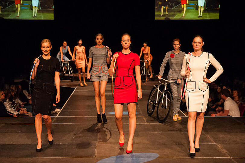 Bilder von der Radl&Fashion Show in der Muffathalle.