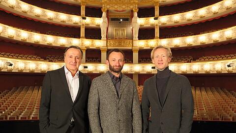 Die Drei vom Nationaltheater: Nikolaus Bachler (links), Kirill Petrenko und Igor Zelensky.
