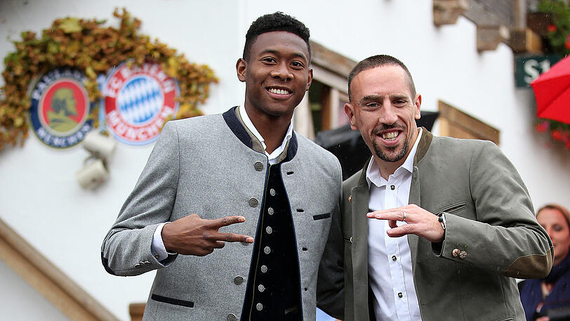 Bayerns Poser-Duo: Ribéry (r.) und Alaba.