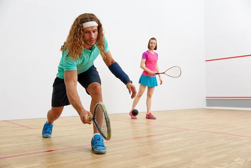 Squashen: Ganz schön anstrengend.