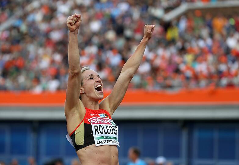 Cindy Roleder gewinnt Gold in Amsterdam.
