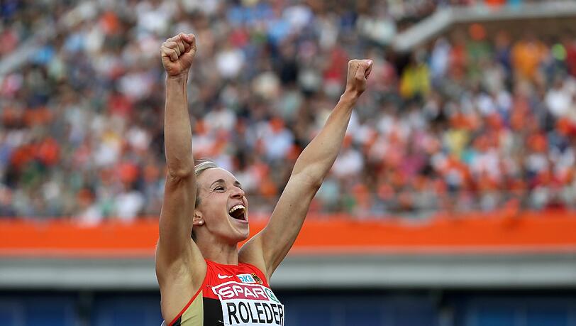 Cindy Roleder gewinnt Gold in Amsterdam. Cindy Roleder gewinnt Gold in Amsterdam.