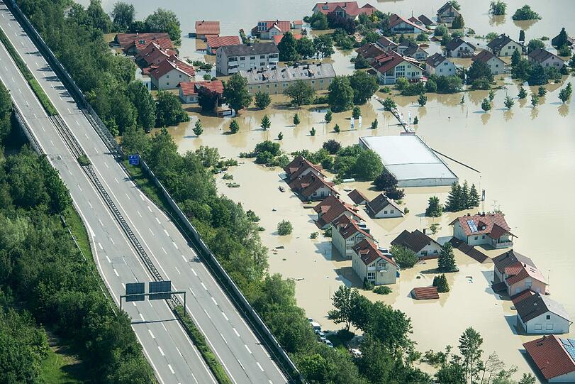 Aktuelle Bilder vom Hochwasser aus Deggendorf: Die Lage ist noch immer ernst.