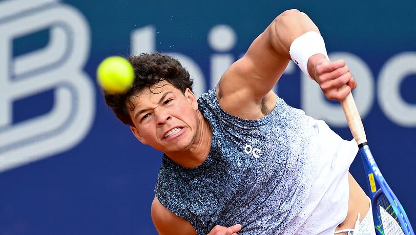 US-Profi Ben Shelton im M&uuml;nchner Finale gegen Flavio Cobolli aus Italien.