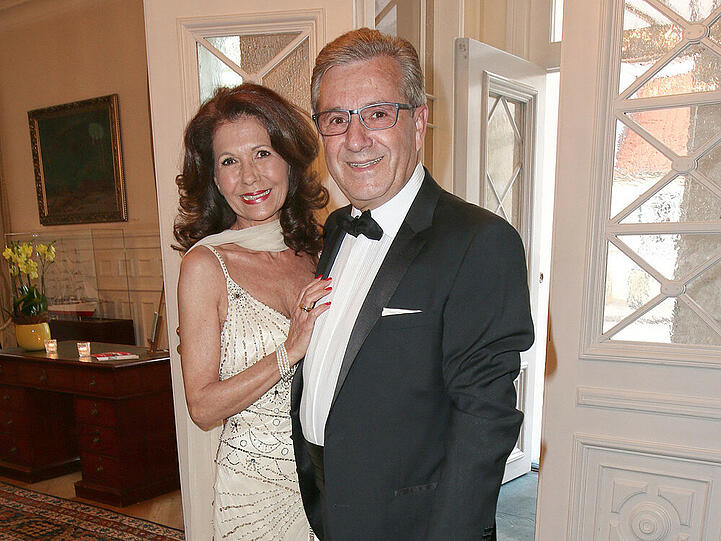 Jan Hofer und Conny Modauer auf einer Gala im April 2015 - lange nach der Trennung