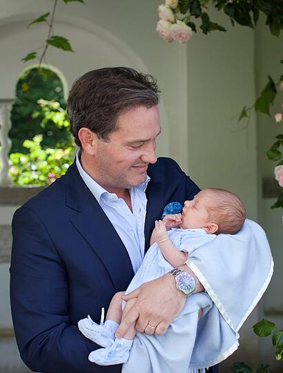 Chris O'Neill mit seinem Sohn Prinz Nicolas