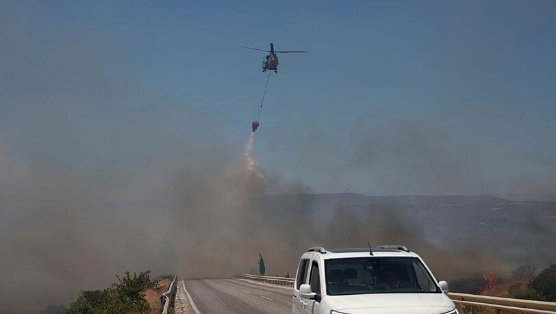 Ein Waldbrand Anfang Juli in der Provinz Izmir (Archivbild)