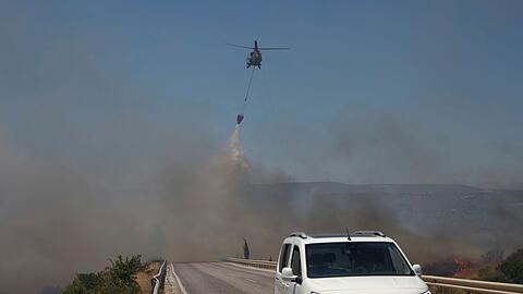 Ein Waldbrand Anfang Juli in der Provinz Izmir (Archivbild)