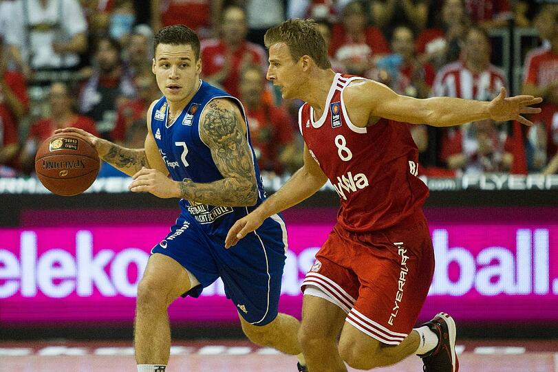 Die Basketballer des FC Bayern konnten das Spiel gegen die Fraport Skyliners aus Frankfurt für sich entscheiden.