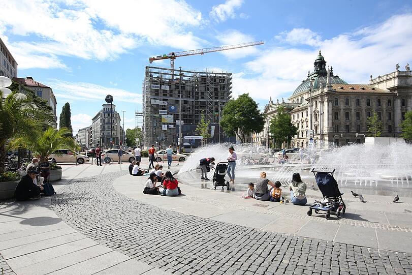 Der Stachus ändert mit dem Neubau sein Gesicht.