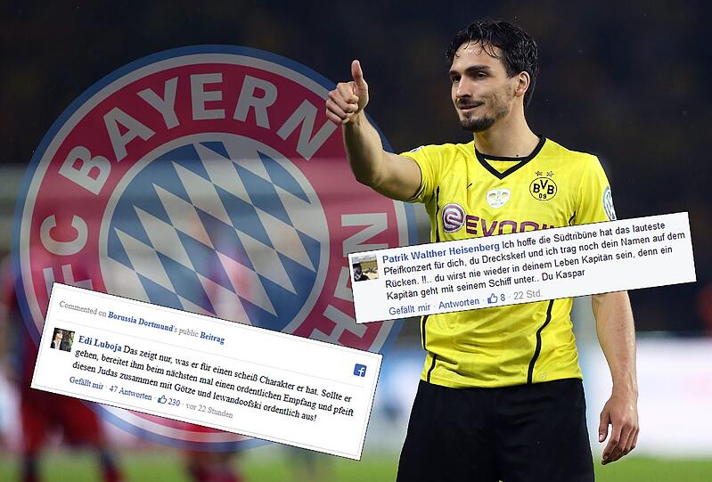 Dortmunds Kapitän Mats Hummel möchte ab der nächsten Saison in München spielen - nicht allen Fans gefällt diese Entscheidung.