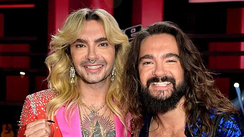 Bald startet die Netflix-Dokuserie "Kaulitz & Kaulitz" über die Musiker-Zwillinge Bill und Tom Kaulitz (r.).