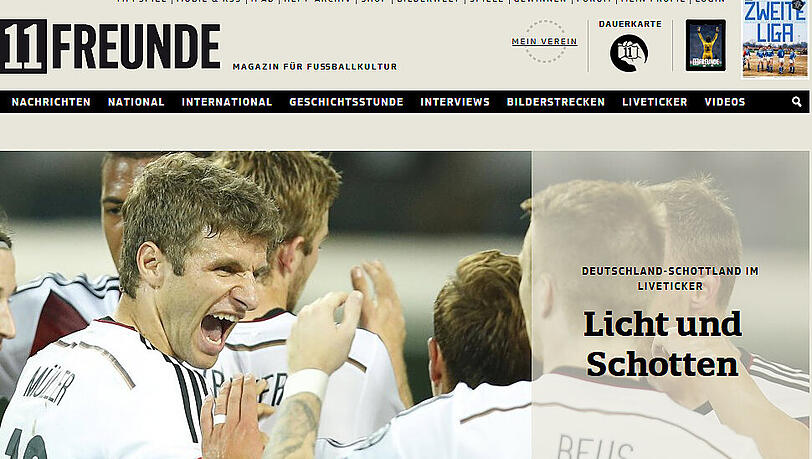 "Licht und Schotten", 11freunde.de "Licht und Schotten", 11freunde.de