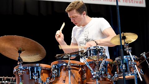 Begeisterte gestern die Musikfans am Odeonsplatz: Martin Grubinger