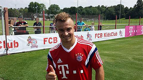WM-Teilnehmer Xherdan Shaqiri ist zurück im Training beim FC Bayern.