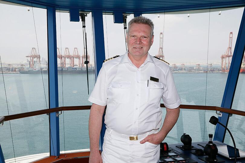 Detlef Harms ist Kapitän auf der "Aida Prima".