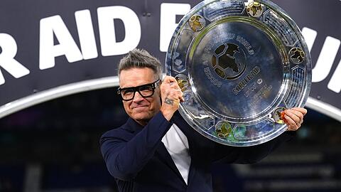 Robbie Williams ist stolz auf den Ausgang seines Wohltätigkeitsspiels.