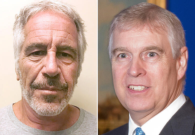 Multimilliardär Jeffrey Epstein (li.) war angeklagt, einen Sexhandelsring mit Minderjährigen unterhalten zu haben. Unter seinen besten Kunden soll auch Prinz Andrew gewesen sein.